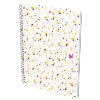 Oxford Floral B5, 60 listov, linajkový, biely (400094959/2)