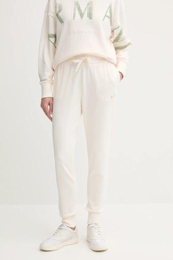 Bavlnené tepláky Armani Exchange béžová farba, jednofarebná, XW000497 AF12739