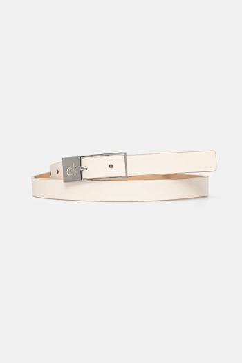 Kožený opasok Calvin Klein dámsky, béžová farba, K60K613155
