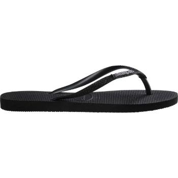 HAVAIANAS SLIM GLITTER II Női strandpapucs, fekete, méret 39/40