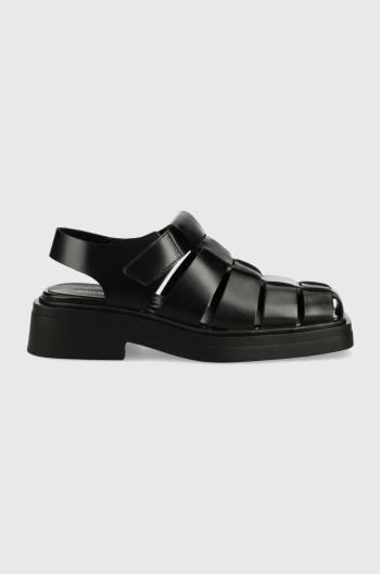 Kožené sandále Vagabond Shoemakers Eyra dámske, čierna farba, na platforme