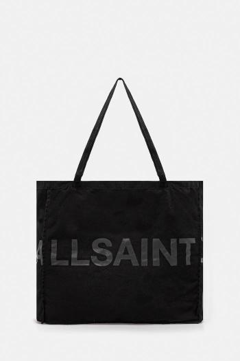 Bavlnená taška AllSaints LARGE čierna farba, M170XC