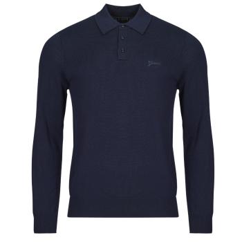 Guess  LS WOOL CARTER SWEATER POLO  Svetre Modrá