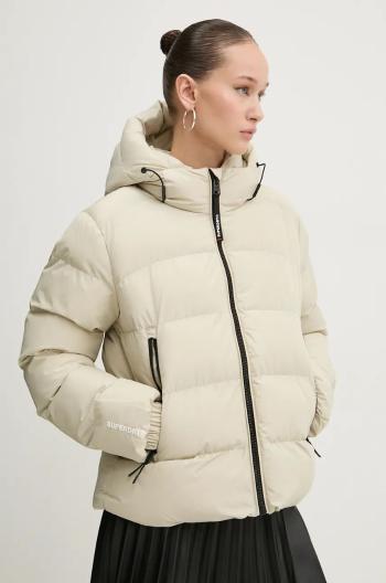 Bunda Superdry dámska, béžová farba, zimná, W5011721A-8PV