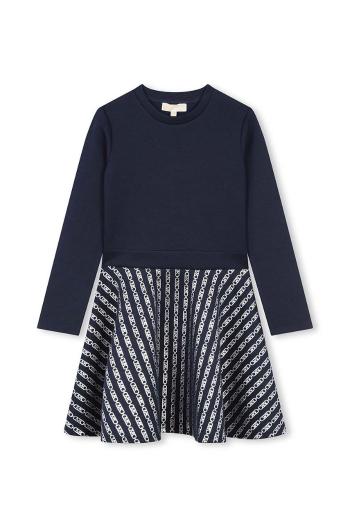 Dievčenské šaty Michael Kors tmavomodrá farba, mini, áčkový strih, R30242