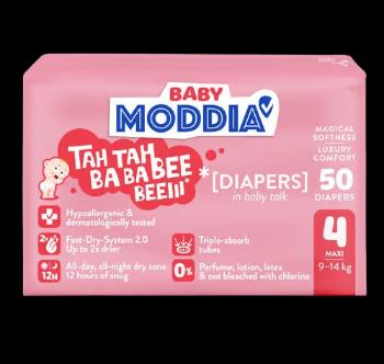 MODDIA BABY Jednorazové plienky 4 Maxi (9–14 kg), 50 ks