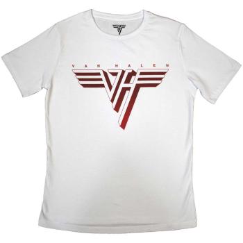 Van Halen tričko Classic Red Logo Biela XXL