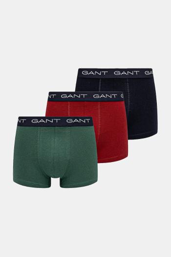 Boxerky Gant 3-pak pánske, tmavomodrá farba, 902443003