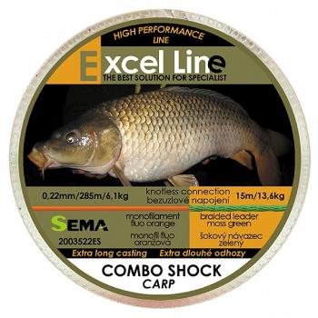 Sema vlasec combo shock carp oranžová 300 m-priemer 0,22 mm / nosnosť 6,1 kg