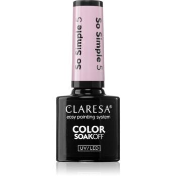 Claresa SoakOff UV/LED Color So Simple gélový lak na nechty odtieň 5 g