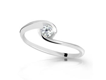 Cutie Jewellery Zásnubný prsteň z bieleho zlata so zirkónom Z6134-10-X-2 59 mm