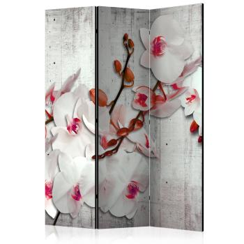 Paraván Concrete Orchid Dekorhome 135x172 cm (3-dielny)