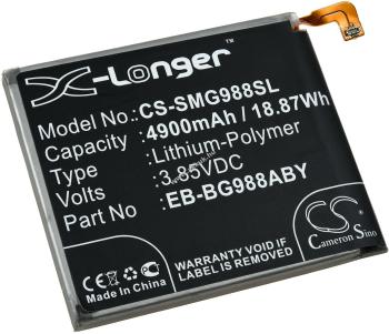 Helyettesítő mobiltelefon, okostelefon akku Samsung Galaxy S20 Ultra 5G 4900mAh Li-Polymer