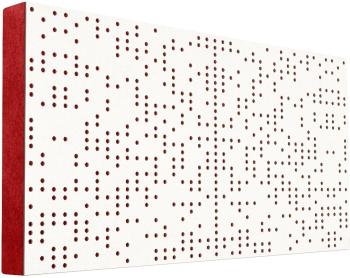 Mega Acoustic FiberPRO120 Binary Diffuser White/Red Absorpčný drevený panel