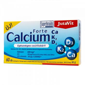 JutaVit Calcium Forte +K2 +D3-vitamin tabletta 60 db