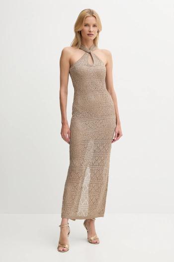 Šaty Guess CYNTHIA béžová farba, maxi, priliehavé, W5YK48 Z37G0