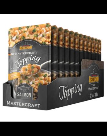 BELCANDO Mastercraft Topping Hrana umeda pentru caini adulti, cu somon si broccoli 12 x 100 g