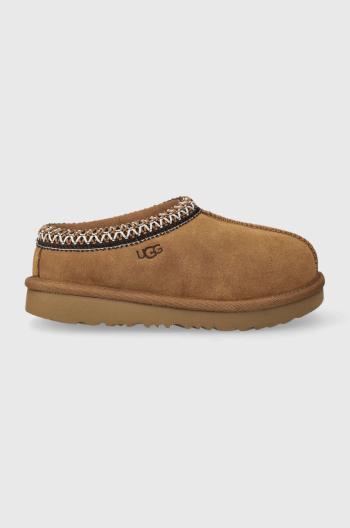Detské semišové papuče UGG T TASMAN II béžová farba, 1019066T
