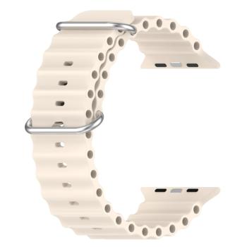 OCEAN Remienok pre Apple Watch Ultra 1 / 2 (49mm) / 9 / 8 / 7 (45mm) / 6 / SE / 5 / 4 (44mm) / 3 / 2 / 1 (42mm) béžový