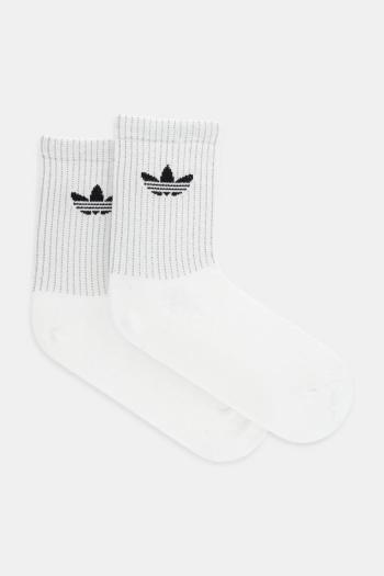 Ponožky adidas Originals Refl Crew S 2-pak biela farba, JX5223