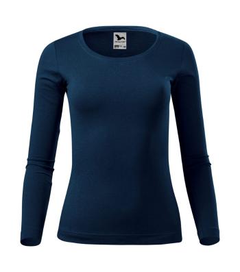 MALFINI Dámske tričko s dlhým rukávom Fit-T Long Sleeve - Námornícka modrá | S