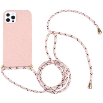 ROPE Kryt so šnúrkou Apple iPhone 13 Pro Max ružový