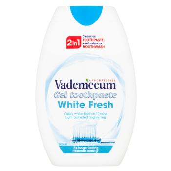 VADEMECUM White Fresh 2v1 Gélová zubná pasta 75 ml