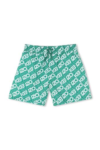 Detské plavkové šortky Kenzo Kids zelená farba, K61185