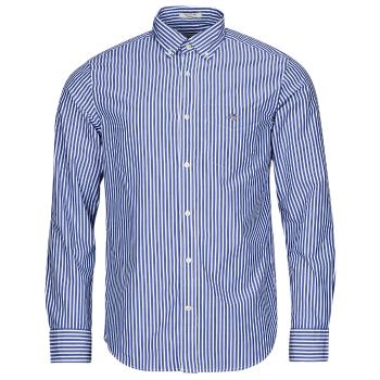 Gant  REG POPLIN STRIPE SHIRT  Košele s dlhým rukávom Modrá