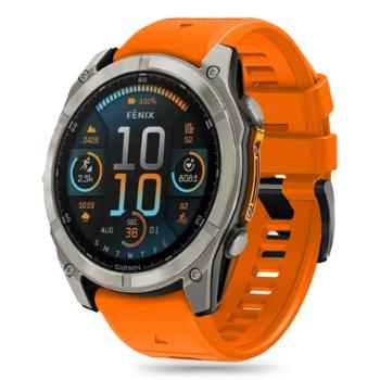 Tech-Protect Silicone Line remienok na Garmin Fenix 5x / 5x Plus / 6x / 6x Pro / 7x / 8 51mm, orange