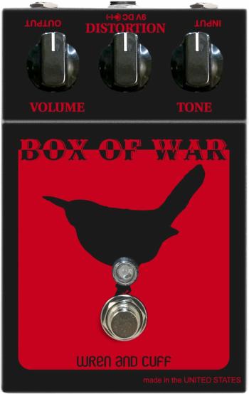 Wren and Cuff Box of War Reissue OG Black-Red Fuzz Gitarový efekt