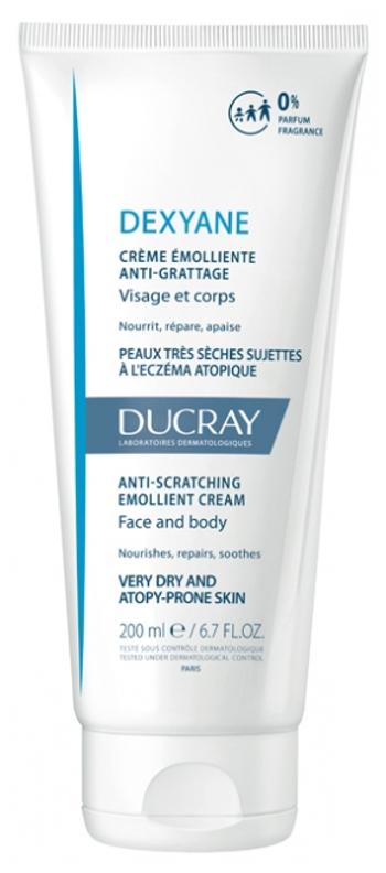 Ducray Emolienčný krém pre suchú pokožku so sklonom k atopickému ekzému Dexyane (Anti-Scratching Emollient Cream) 200 ml