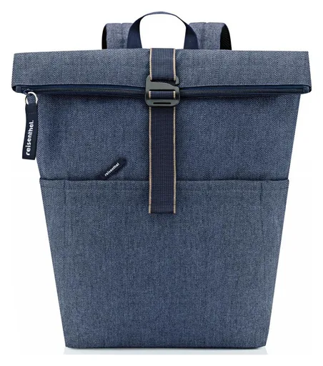Dámsky rolovací batoh Reisenthel Rolltop Backpack Herringbone Dark Blue