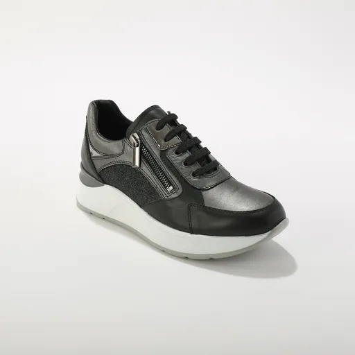 Kožené sneakers na klinovej podrážke