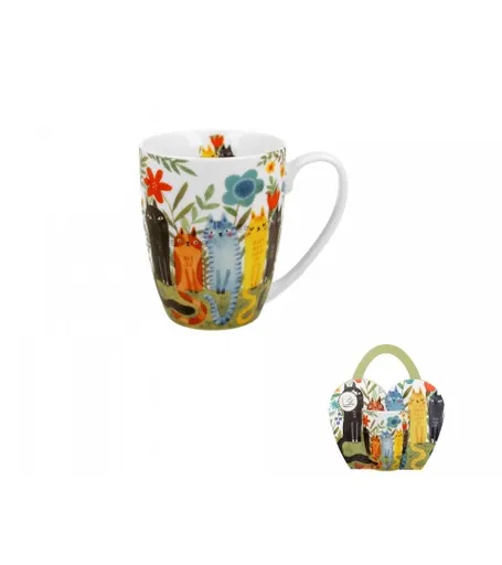 DUO - Hrnček 360ml Garden Cats