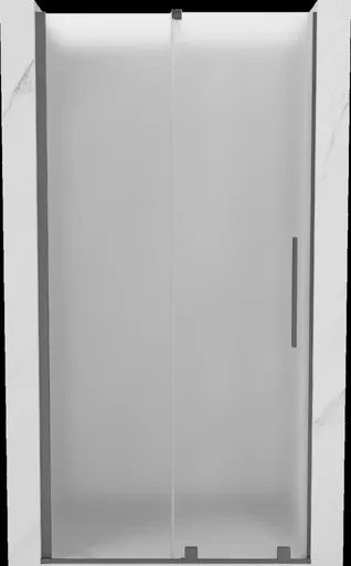 MEXEN/S - Velár posuvné sprchové dvere 100, dekor, grafit metal 871-100-000-31-95