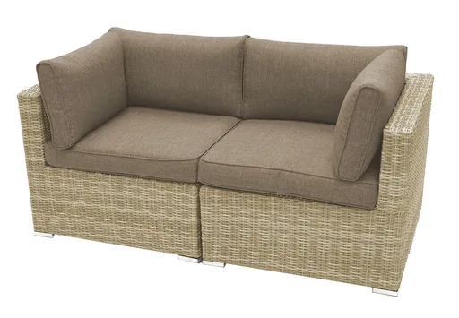 DEOKORK Ratanová 2-dielna lavica SEVILLA (béžová)