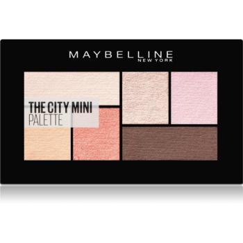 MAYBELLINE NEW YORK The City Mini Palette paletka očných tieňov odtieň 430 Downtown Sunrise 6 g