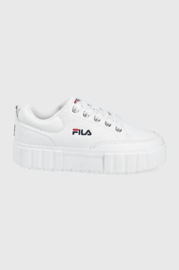 Detské topánky Fila biela farba
