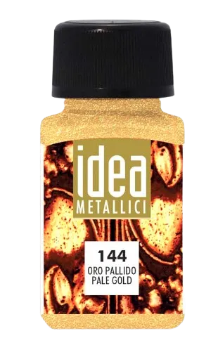 MAIMERI IDEA METALLICI - Tekuté metalické farby 144 - pale gold, 60 ml