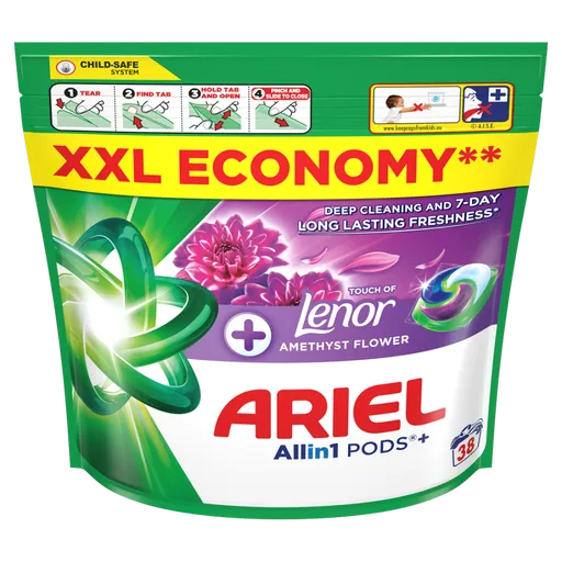 ARIEL Kapsuly na pranie Plus Amethyst 38 praní