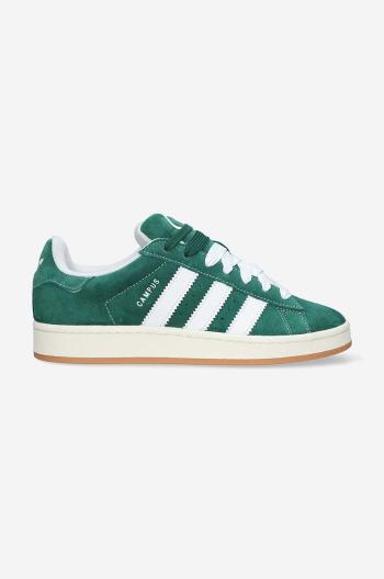 Semišové tenisky adidas Originals Campus0s zelená farba, H03472