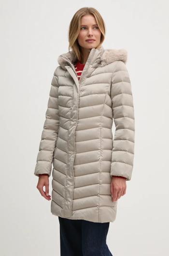 Páperová bunda Geox dámska, béžová farba, zimná, W4626H-T3122-F5025
