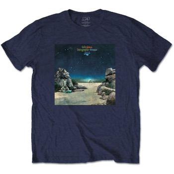 Yes tričko Topographic Oceans Modrá XL