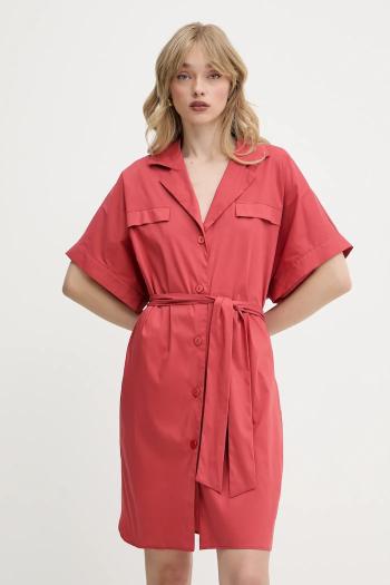 Šaty Liu Jo ružová farba, mini, áčkový strih, VA5074.TS330