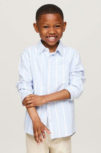 Detská bavlnená košeľa Tommy Hilfiger KB0KB09081