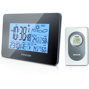 Staţie meteo Sencor SWS 51B, cu senzor wireless, negru