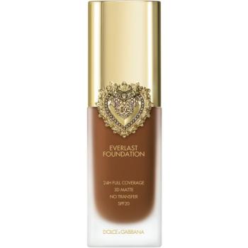 Dolce&Gabbana Flawless Everlast Foundation intenzívny krycí make-up s dlhotrvajúcim efektom SPF 20 odtieň 35W DEEP 27 ml