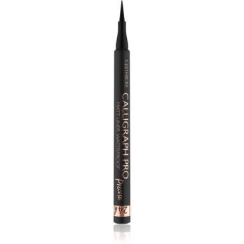 Catrice Calligraph Pro Precise 24h Matt vodeodolné očné linky v pere odtieň 010 Intense Black Waterproof 1,2 ml