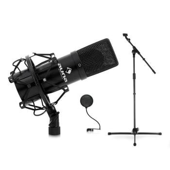 Auna Mikrofónový set, stojan, mikrofón a pop filter